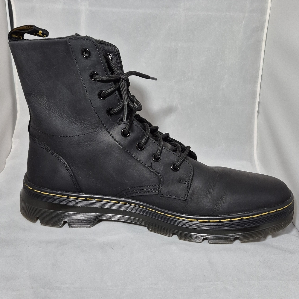 DR.MARTENS COMBS Leather Casual Boots 8 Eyelet Men's Size 13 - Picture 3 of 13
